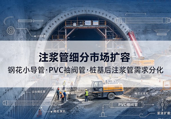 依安注浆管细分市场扩容，隧道钢花小导管、PVC 袖阀管、桩基后注浆管需求分化